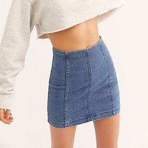 Free People Modern Femme Denim Mini skirt size 8